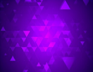 Abstract purple geometric background, triangles in various sizes and brightness