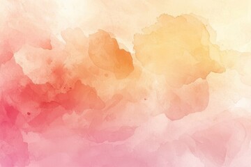 Obraz premium Soft Pastel Watercolor Gradient Background in Gentle Shades