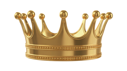 Regal golden crown design, representing royalty, achievement, and success for branding, awards, and creative projects, perfect for luxury themes