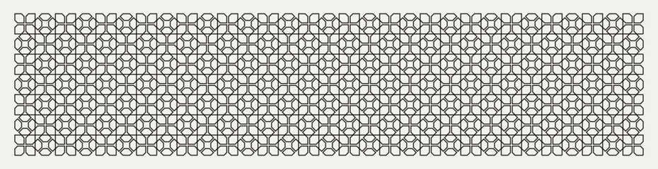 Obraz premium Abstract geometric pattern background in black and white shades for wall décor, textiles, interior design and more.