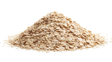 Pile of dry oat flakes