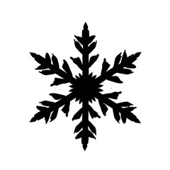 snowflake silhouette isolated png transparent background