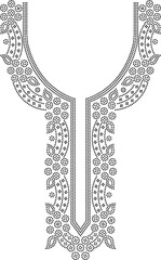 Exclusive Kameez neck design for kameez vector  illustration 