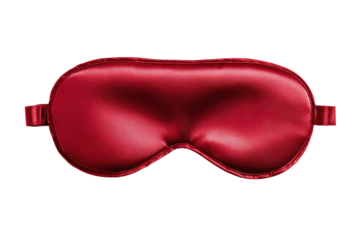 Crimson sleep mask, smooth surface