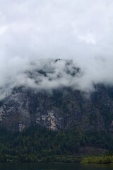 clouds in the mountains