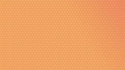 Abstract background with a pattern of overlapping circles in a gradient of peach color