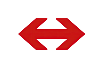 Two red double-headed arrows