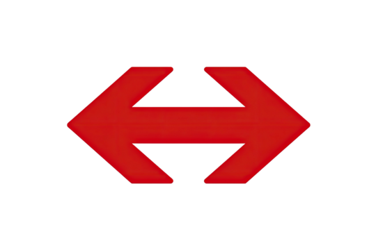 Two red double-headed arrows