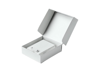 White box with white product inside