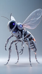 Fototapeta premium blue spider on white background