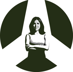 woman silhouette , ideal for feminine branding, emotional art, and creative design.