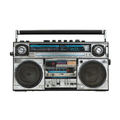 Fototapeta premium Vintage retro boombox cassette player music audio sound nostalgia 80s 90s