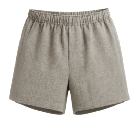 Herringbone-patterned cotton blend sleep shorts.