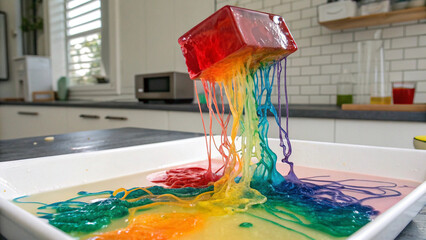 White Bowl of Colorful Jelly Candies