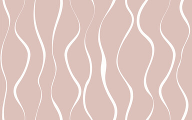 Striped Seamless pattern. Simple background with irregular hand-drawn vertical wavy lines. Contemporary abstract backdrop for modern apparel, wallpaper, packaging, textile