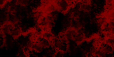  Abstract Red grunge watercolor Grunge marbled pattern and rough paint brush strokes in Teal color powder explosion. Red vapor on black background. Red color powder explosion isolated on black backgro