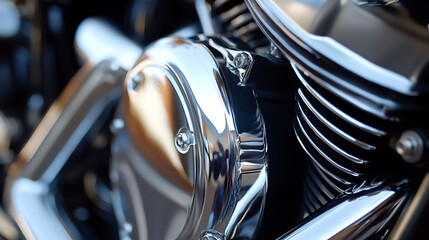 Experience the allure of polished chrome, where curves reflect speed and raw power, defining a legacy of timeless design and enduring mechanical performance.