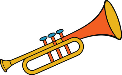 trumpet vector illustration