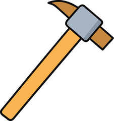 hammer on white background