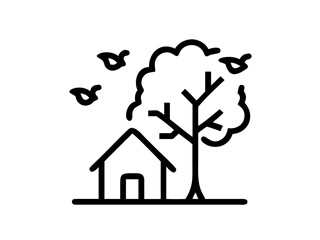 A black and white image of a cat looking intently