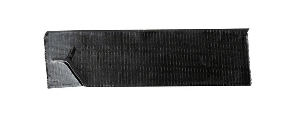 black adhesive tape on a white background, Realistic black transparent tape
