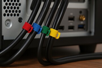 Organize Your Cables with Colorful Reusable Fasteners