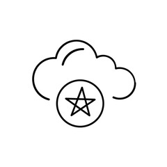 Clouds Icon Vector