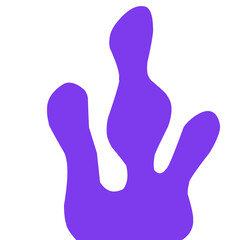 foot prints on white background