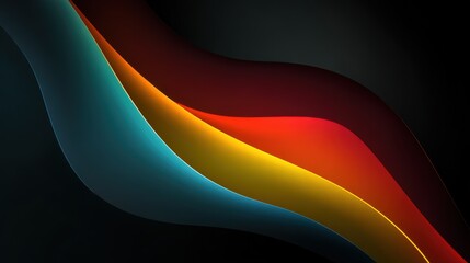 Colorful abstract wave background with smooth and flowing lines