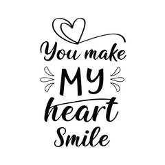 “You Make My Heart Smile” minimalist font pair
