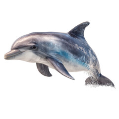 Fototapeta premium Side view of a dolphin in profile