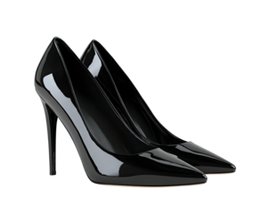 Pair of black high heels (2)