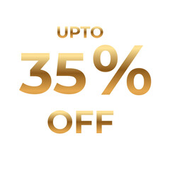 Upto Thirty Five Percent Off Golden Discount Offer.