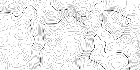 Black and white lines seamless Topographic map patterns. Vintage outdoors style. The stylized height of the topographic map contour in lines and contours isolated on transparent.