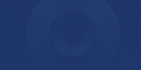 Blue abstract background with glowing circles. Swirl circular lines pattern. Geometric spiral. Twirl element. Modern graphic design.