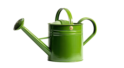 Bright green watering can