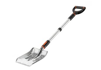 Innovative future tech shovel with ergonomic handle and durable metal blade for advanced tasks