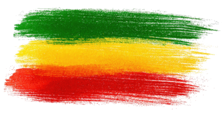 Abstract brushstroke flag colors