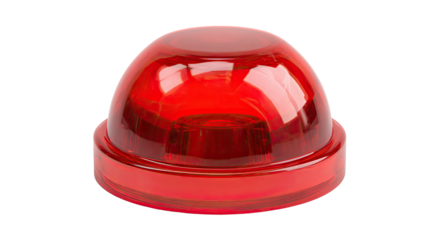Red dome-shaped object