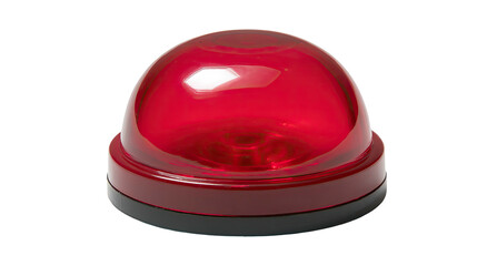 Round red warning light