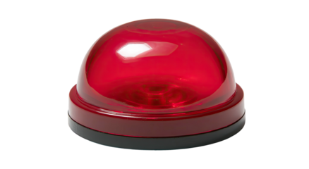 Round red warning light