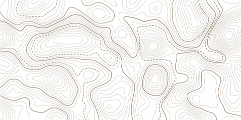 Topographic background and texture, abstract monochrome image. 3D waves. Cartography Background. Map mockup infographics. Wavy backdrop. Cardboard.