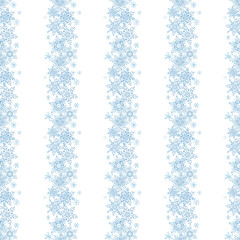 Watercolor painted snowflakes. Texture, frost. Set of watercolor snowflakes. Patterns. Print for fabric. Set of frames, border. Blue snow compositions. Winter, holidays. Christmas.