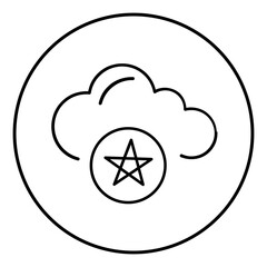 Clouds Icon Vector