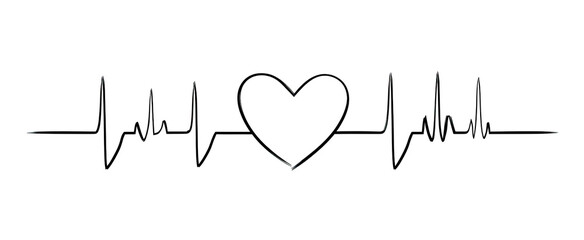 Heart-shaped graphic with text