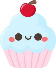 cupcake with cherry