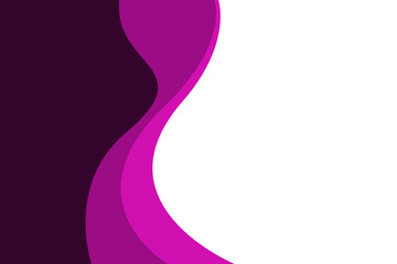 Pink wave artistic modern background with white space for text and message. template design	