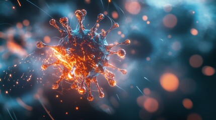 Sparkler Burning with Sparks Against Blurred Lights Background for New Year Celebration Concept in High Resolution