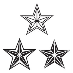 Obraz premium five pointed star vector