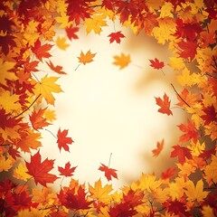 autumn leaves border